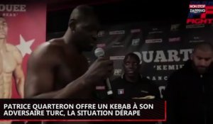 Patrice Quarteron offre un kebab à son adversaire turc avant le combat, la situation dérape (vidéo)