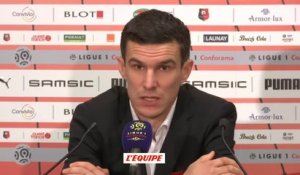 Foot - L1 - Rennes : Danzé «Nous avons été stoppé par des décisions arbitrales»
