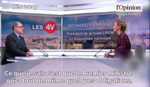 Polémique sur le voyage d’Edouard Philippe: agacé, Richard Ferrand prend sa défense