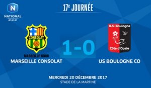 J17 : GS Marseille Consolat - US Boulogne CO (1-0), Le résumé