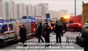 Un autobus fonce dans un passage souterrain à Moscou: cinq morts