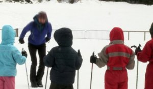 On apprend le ski de fond dans le Pilat
