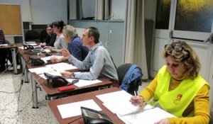 A Albertville (Savoie), au PC de crise mis en place pour organiser l’hébergement d’urgence des naufragés de la route