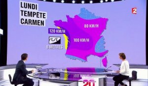 Météo : la tempête Carmen touchera les côtes françaises pour le Nouvel An