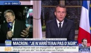 Les paroles d'Emmanuel Macron sur le logement "sont indécentes par rapport à ce qui est mis en place", estime Eric Coquerel