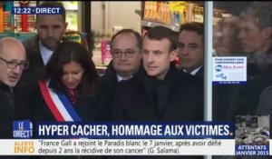Emmanuel Macron s'est rendu dans l'Hyper Cacher après avoir rendu hommage aux victimes