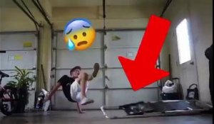 Il se casse la jambe en jonglant au Foot dans son garage..