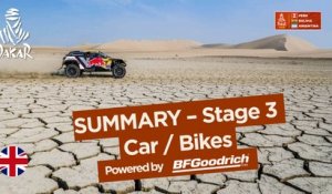 Summary - Car/Bike - Stage 3 (Pisco / San Juan de Marcona) - Dakar 2018
