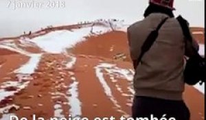 Algérie: De la neige dans le Sahara !