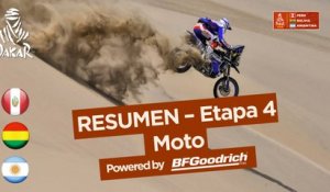 Resumen - Moto - Etapa 4 (San Juan de Marcona / San Juan de Marcona) - Dakar 2018