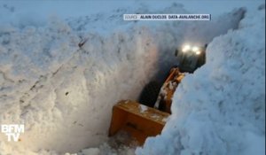 A Bonneval-sur-Arc, une coulée de neige a enseveli la seule route d'accès au village