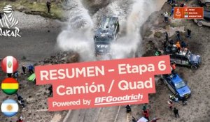 Resumen - Camiones/Cuadriciclos - Etapa 6 (Arequipa / La Paz) - Dakar 2018