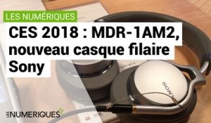 CES 2018: MDR-1AM2, un nouveau casque nomade filaire pour Sony
