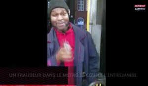 En voulant frauder dans le métro, un homme se coince l'entrejambe (vidéo)