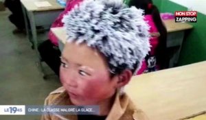 Chine : A cause du froid, un enfant arrive les cheveux gelés à l’école (Vidéo)