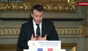 Emmanuel Macron sur la suppression de la Cour de justice de la République