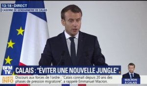 Violences physiques, effets confisqués... "Si cela est fait et prouvé, cela sera sanctionné", dit Macron à Calais