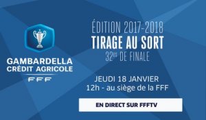 Jeudi, Coupe Gambardella-CA : tirage au sort des 32es de finale en direct (12h)