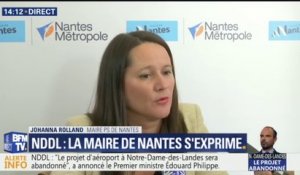 Projet d’aéroport abandonné à NDDL: "C’est un véritable déni de démocratie", déclare la maire de Nantes