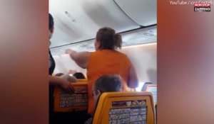 Ivre, une passagère d'un vol Ryanair s'en prend violemment au personnel de bord (vidéo)