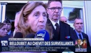 “C’est choquant”, Nicole Belloubet apporte son soutien aux surveillants agressés à Borgo