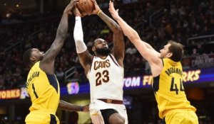 NBA - LeBron voit triple, les Cavs en profitent