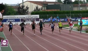 Albi 2017 : Finale 100 m Espoirs M (Amaury Golitin en 10''50)