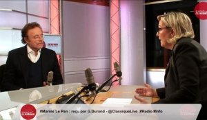 "ce gouvernement est incapable de voir dans quelle situation d'insécurité se trouve notre pays" Marine Le Pen (31/01/2018)