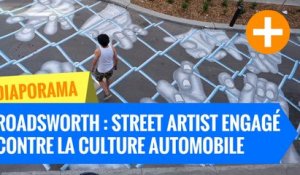 Roadsworth : street artist engagé contre la culture automobile