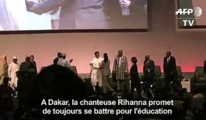 Dakar : Rihanna promet de toujours se battre pour l'éducation