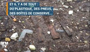 Du plastique, des pneus... les images impressionnantes des déchets retenus à Méricourt (Yvelines)
