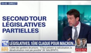 Victoires LR dans les législatives partielles: "Il y a de l'impatience", estime Manuel Valls