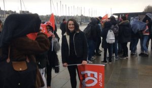 Manifestation des lycéens et enseignants contre la réforme du bac