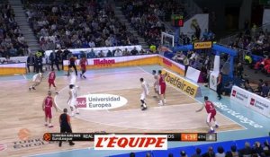 Basket - Euroligue (H) : L'Olympiakos gagne d'un point à Madrid