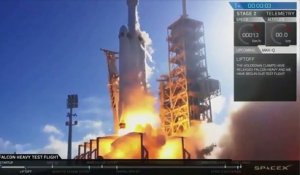 Deux lanceurs de la fusée Falcon Heavy se posent sur Terre simultanément