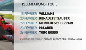 Formule 1 - Présentation saison 2018
