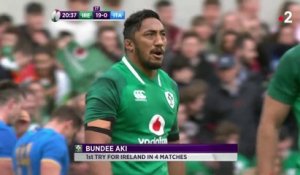6 Nations : L'Irlande récite son rugby, Aki inscrit le 3e essai en 20 minutes !