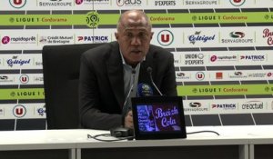 Le point presse d'Antoine Kombouaré après EAG-Caen (0-0)