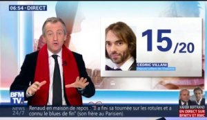 Christophe Barbier donne un 15/20 à Cédric Villani pour son plan maths