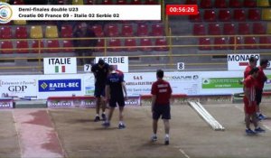 Demi-finales double U23, Euro Jeunes, Saint-Vulbas 2018
