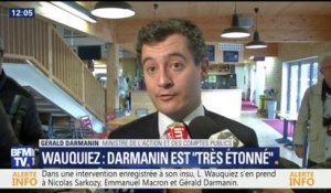 Gérald Darmanin se dit "très étonné" des propos acerbes de Laurent Waquiez à son égard