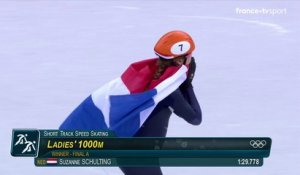 JO 2018 : Short Track - 1000 mètres Femmes. Suzanne Schulting remporte l'or olympique
