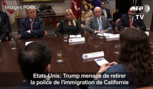 Trump menace de retirer la police de l'immigration de Californie