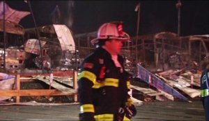 25 bus d'école détruits par un incendie spectaculaire en Pennsylvanie