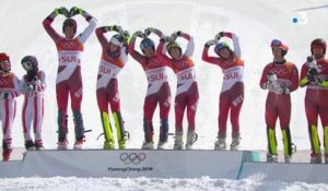 JO 2018 : Ski alpin - Equipes mixtes : Les Bleus au pied du podium