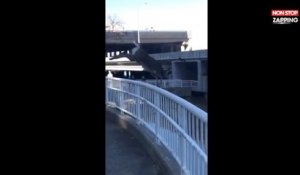 Etats-Unis : Une biche plonge tête la première dans une rivière, les images WTF (Vidéo)