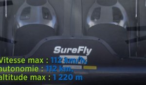 SureFly, un hélicoptère hybride et autonome - vidéo Enedis