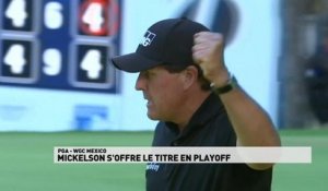 Golf - Mexico - Mickelson s'impose en play-off