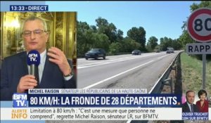 Limitation à 80 km/h: "J’appelle le gouvernement à modifier sa position", déclare Michel Raison, sénateur LR