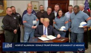 Acier et aluminium : Donald Trump épargne le Canada et le Mexique